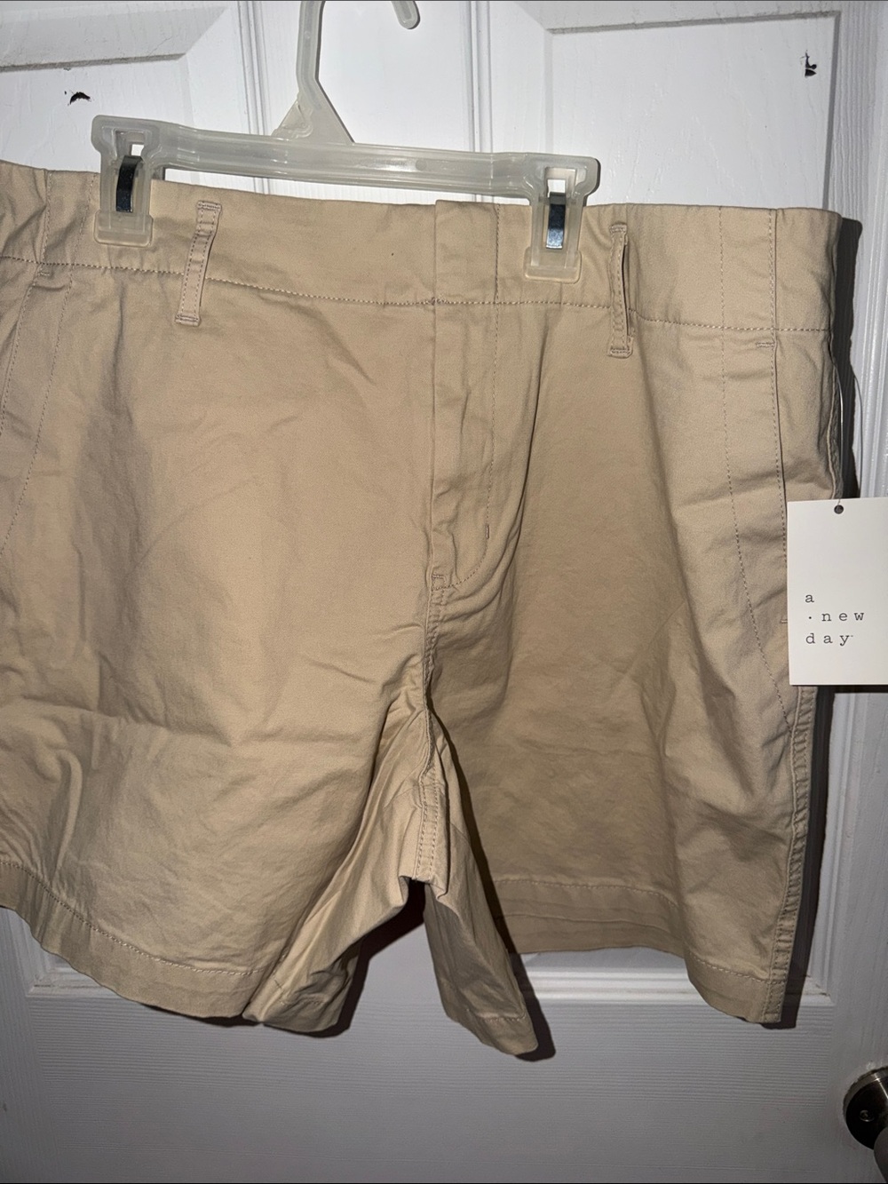 a new day Men's Tan Flat-Front Shorts